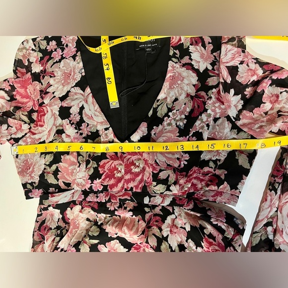 BARDOT‎ Mauve and black floral cutout maxi dress size 6. - Picture 14 of 16